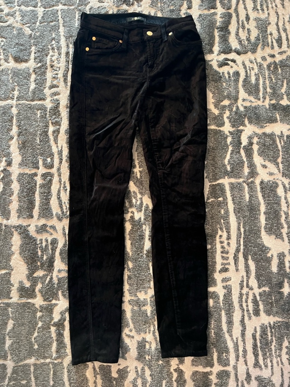 Black Corduroy Skinny Jeans